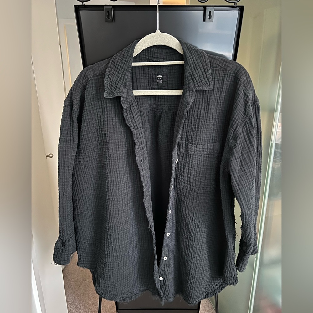Black Button-Up Shirt